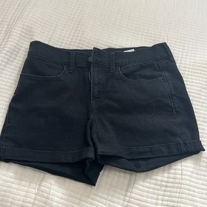 Black Jean Shorts